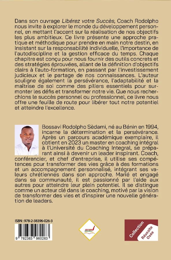 Dos de couverture de Libérez votre Succès