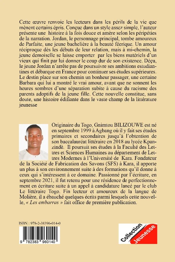 Dos de couverture de Les embarras