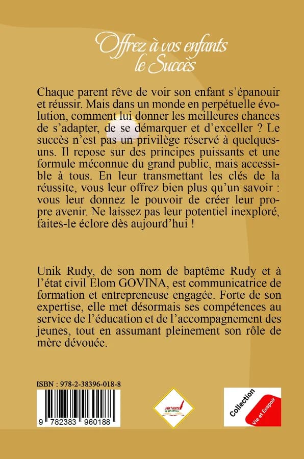 Dos de Offrez à vos enfants le Succès
