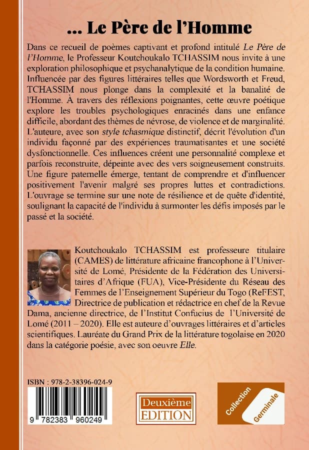 Dos de couverture de Le père de l'Homme